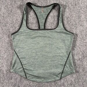 Free People Movement Tank Women's Small Green Racerback Active Athletic Gym Run
